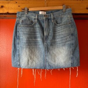 FRAME denim mini-skirt